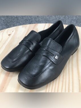 Classic Black Leather Slip-On Loafers for Men